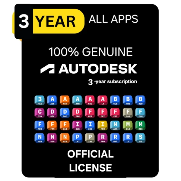 Buy Autodesk All Apps Activation 3 Years 2026 Official